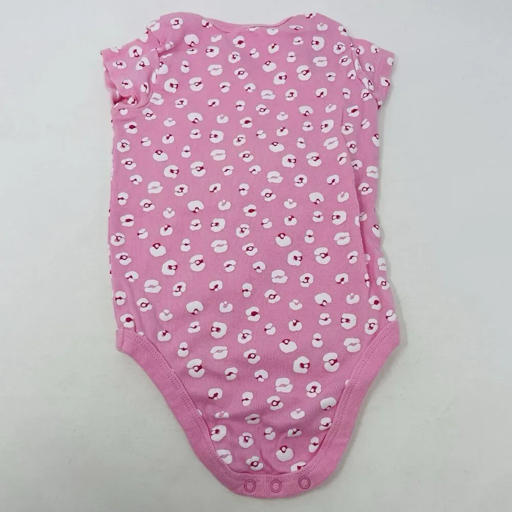Members Mark Baby Girls 12 Months 5 Pack Animal Print/Floral Bodysuits Pink 2275